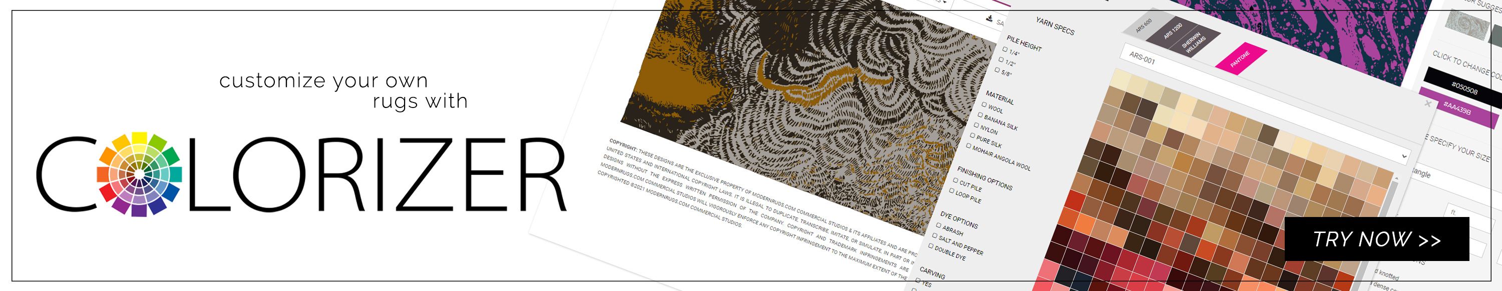 Customize your own rugs with Colorizer. Try now!