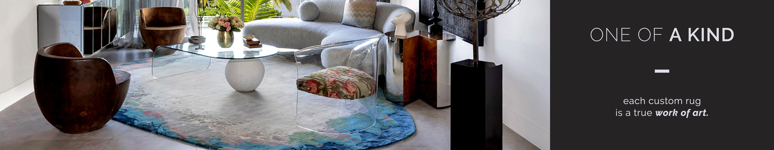 One of a kind. Each custom rug is a true work of art.
