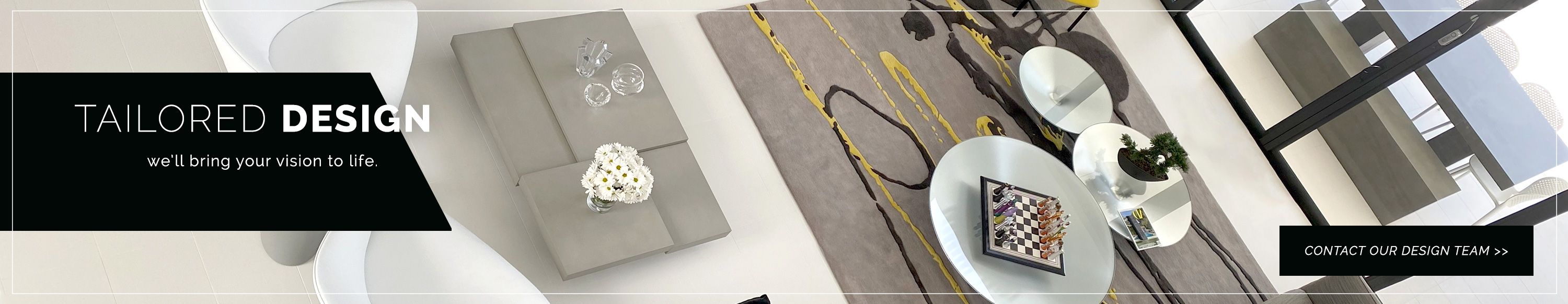 Tailored rug design. We'll bring your vision to life. Contact our design team.