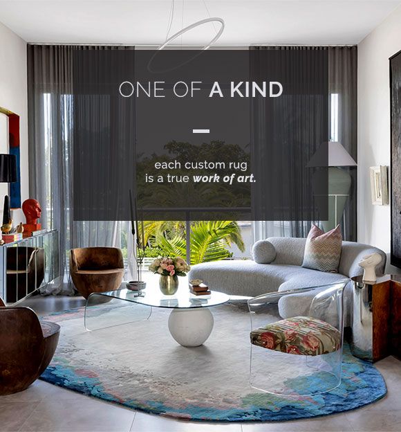One of a kind. Each custom rug is a true work of art.
