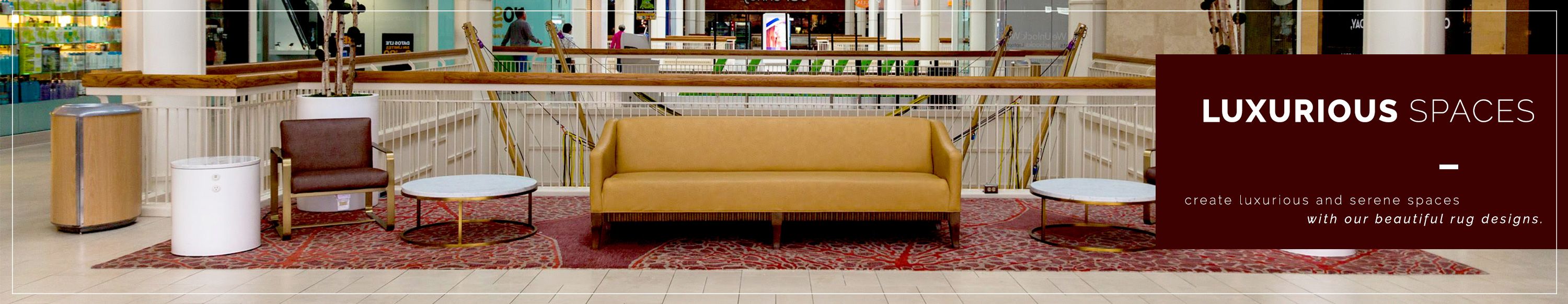 Luxurious spaces; create luxurious and serene spaces with our beautiful rug designs.