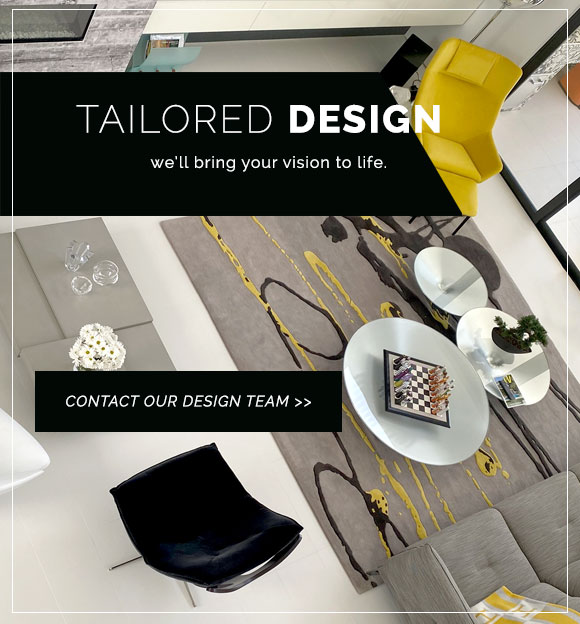 Tailored rug design. We'll bring your vision to life. Contact our design team.